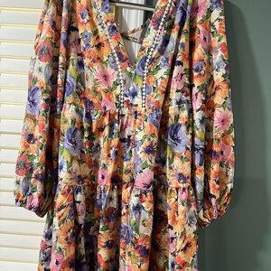 Floral Long Sleeve Dress